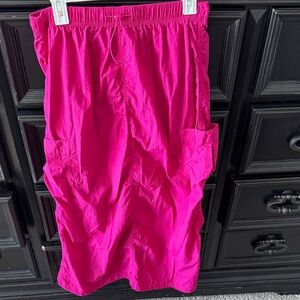 Vibrant Pink Women's cargo Skirt size large